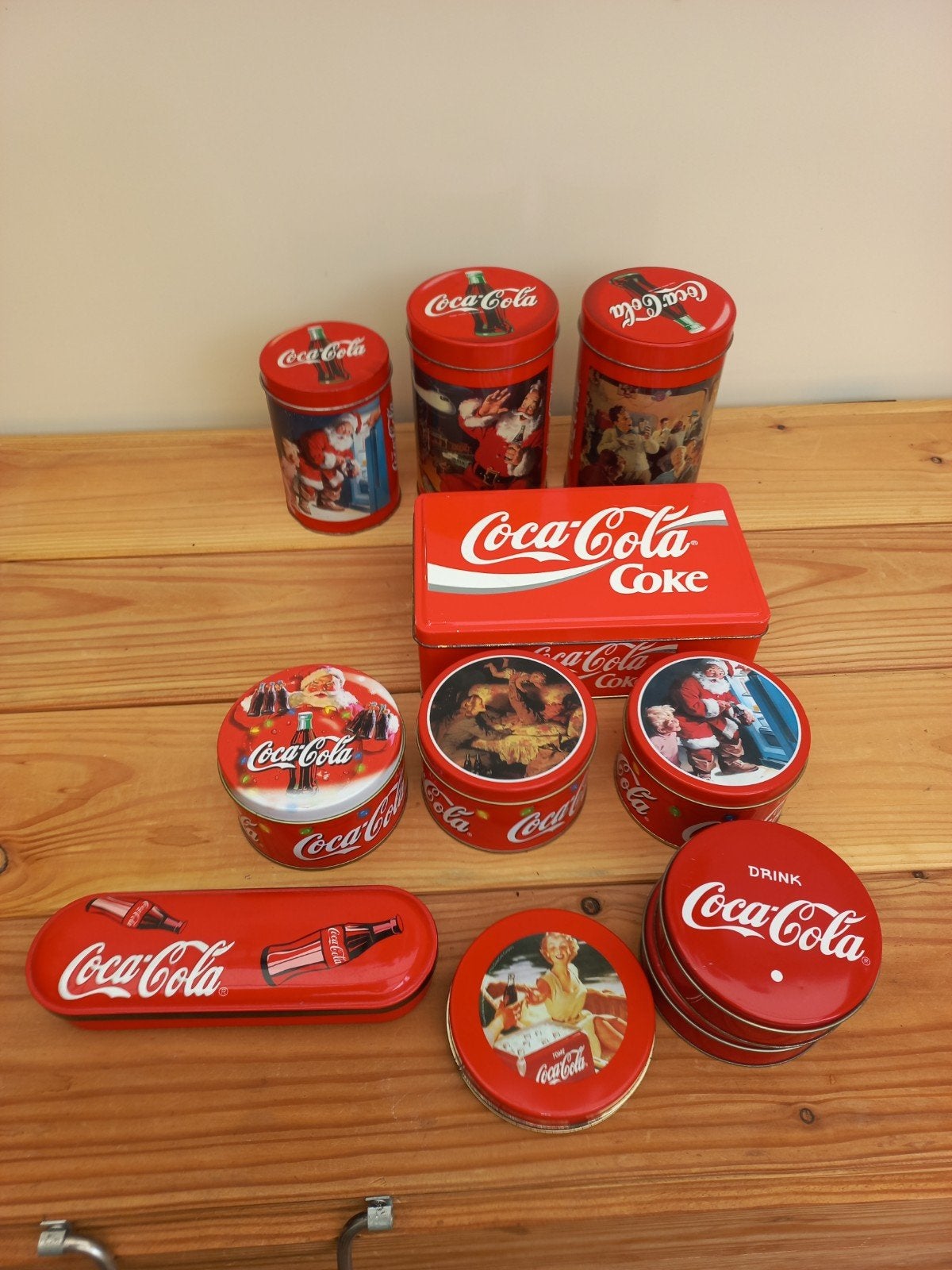 Grote collectie vintage blikken en bussen, Ophalen of Verzenden