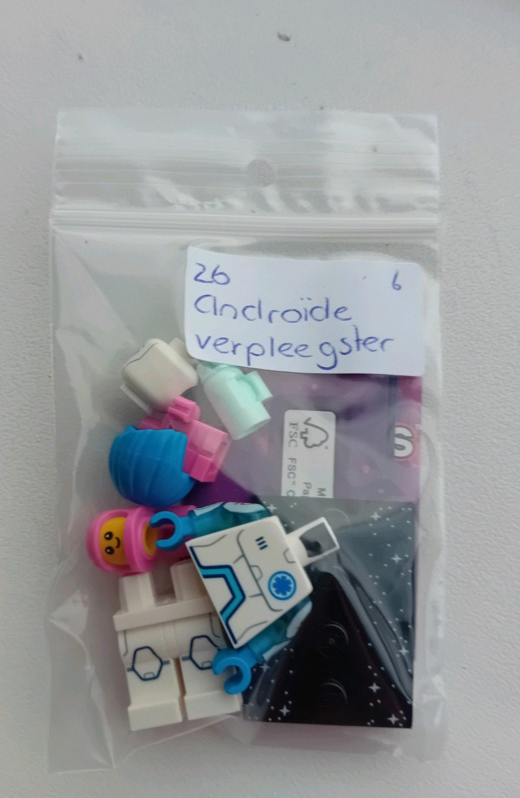 Lego minifiguur Androide verpleegster, nieuw, CMF 26, Lego, Nieuw, Ophalen of Verzenden, Minifiguur