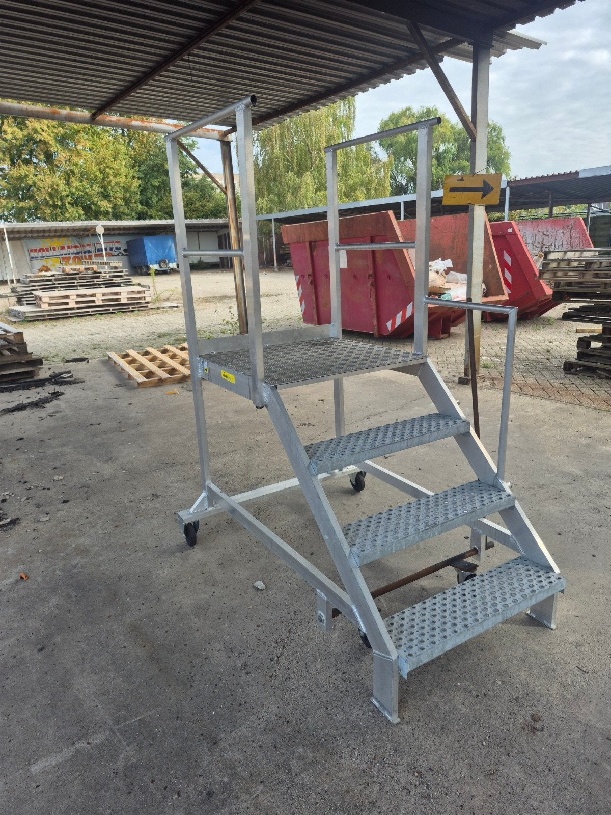 Little Jumbo Werkplatform verrijdbaar 4 treden