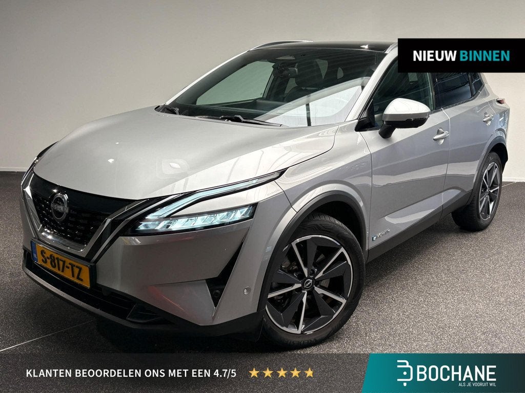 Nissan Qashqai 1.5 e-Power Tekna | 360 Camera | Stoel / Stuu, Auto's, Nissan, Gebruikt, 190 pk, Leder en Stof, Origineel Nederlands