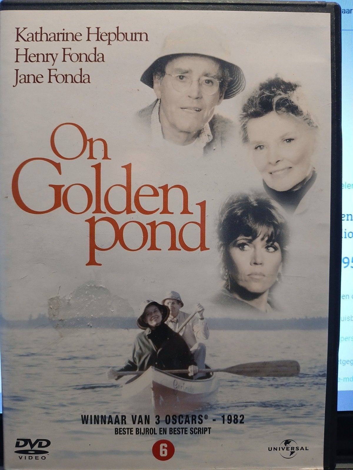 on golden pond ( hendry en jane fonda - Katherine hepburn ), Alle leeftijden, Ophalen of Verzenden, Zo goed als nieuw, Actie en Avontuur