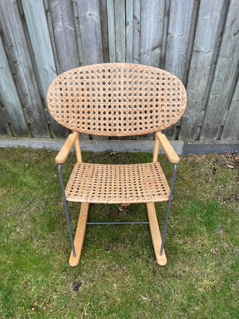 Schommelstoel, Huis en Inrichting, Ophalen, Gebruikt, Bruin, Eén