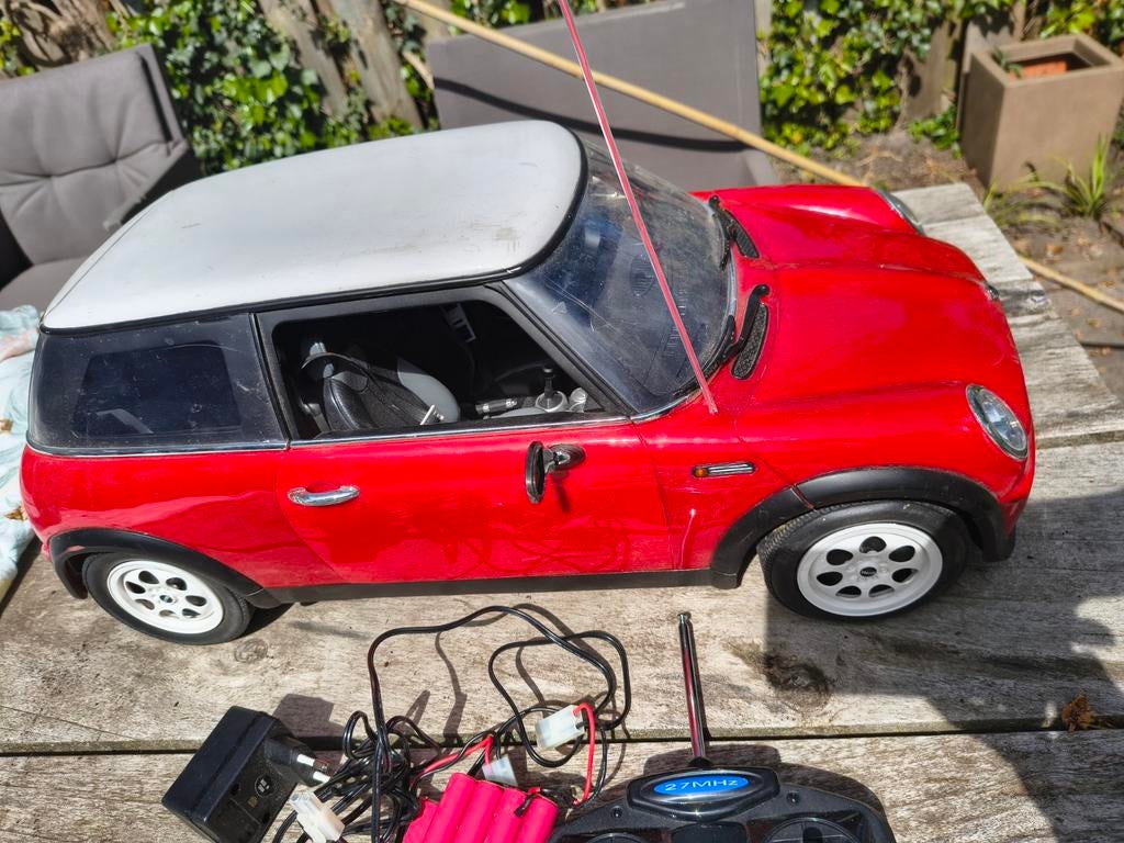 Mini Cooper RC Auto - Rood met afstandsbediening, Gebruikt, Auto onroad, RTR (Ready to Run), Overige schalen