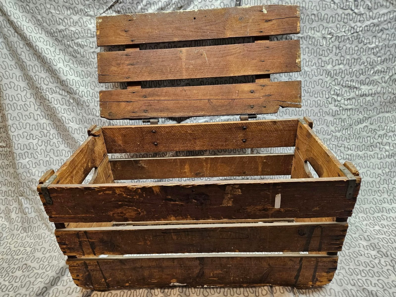 oud houten kistje met deksel, Huis en Inrichting, Ophalen, Minder dan 50 cm