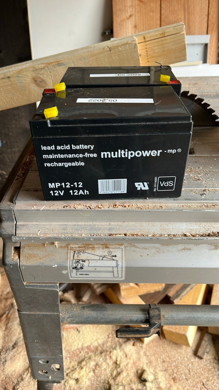 Multpower Accu's 12V voor Alarm en Meer, Ophalen of Verzenden, Zo goed als nieuw, Oplaadbaar