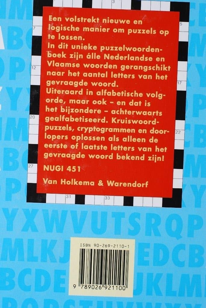 Handboek voor de Puzzelaar - Puzzelboek 1999, Verzenden, Minder dan 500 stukjes, Zo goed als nieuw, Puzzelboek