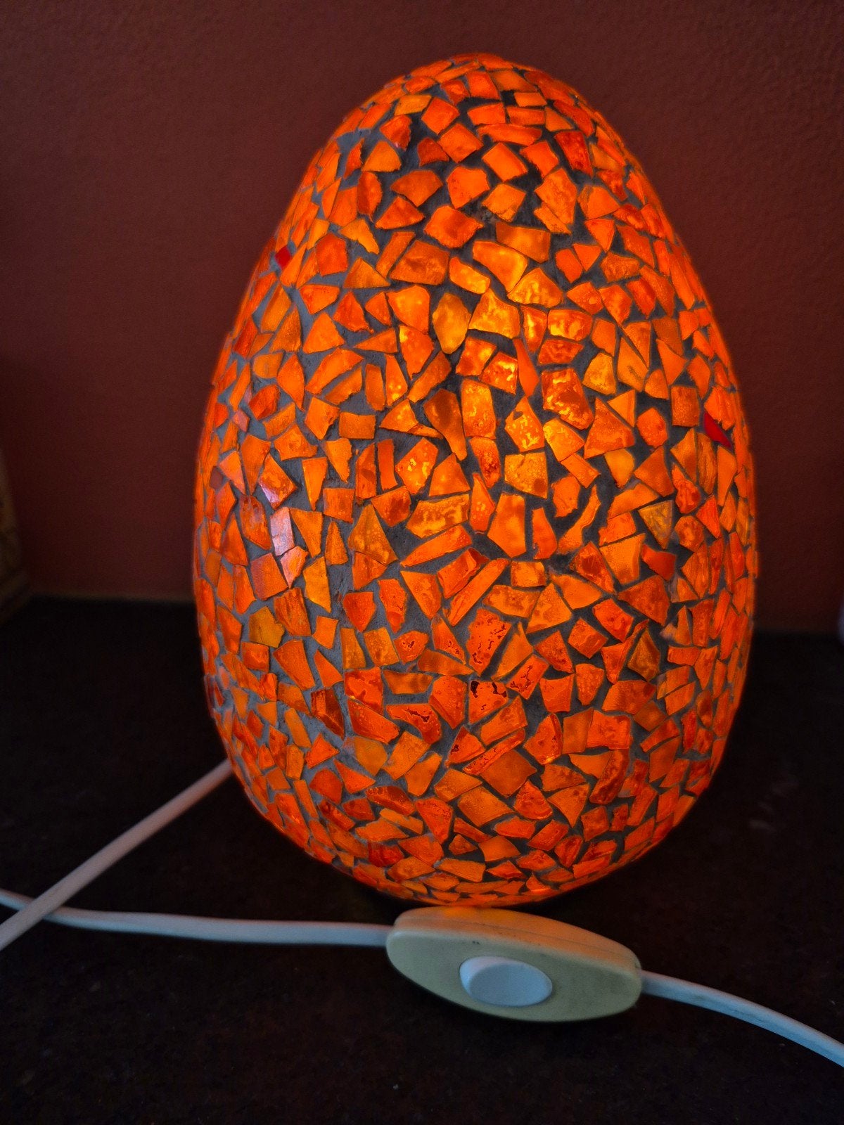 Mozaiek Ei Lamp, Huis en Inrichting, Ophalen of Verzenden, Minder dan 50 cm