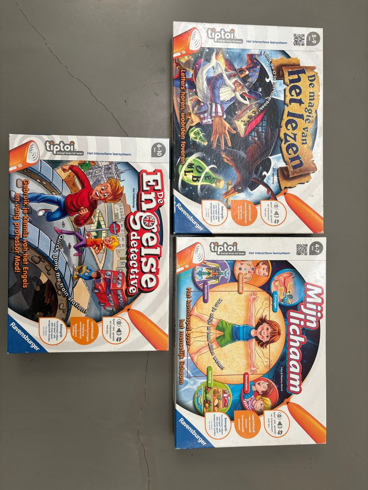 Grote collectie Ravensburger Tiptoi spellen en puzzels, Ophalen, Gebruikt, Legpuzzel