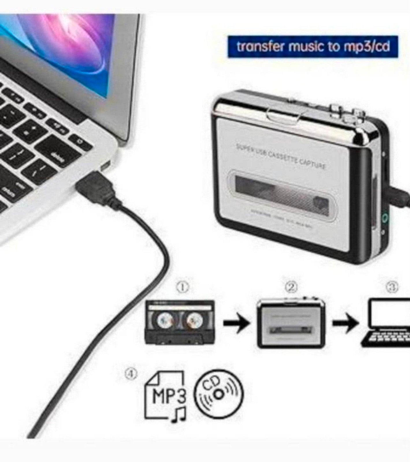 Cassette audio tapes digitaliseren CD MP3. USB Stick, Ophalen of Verzenden, Overige merken