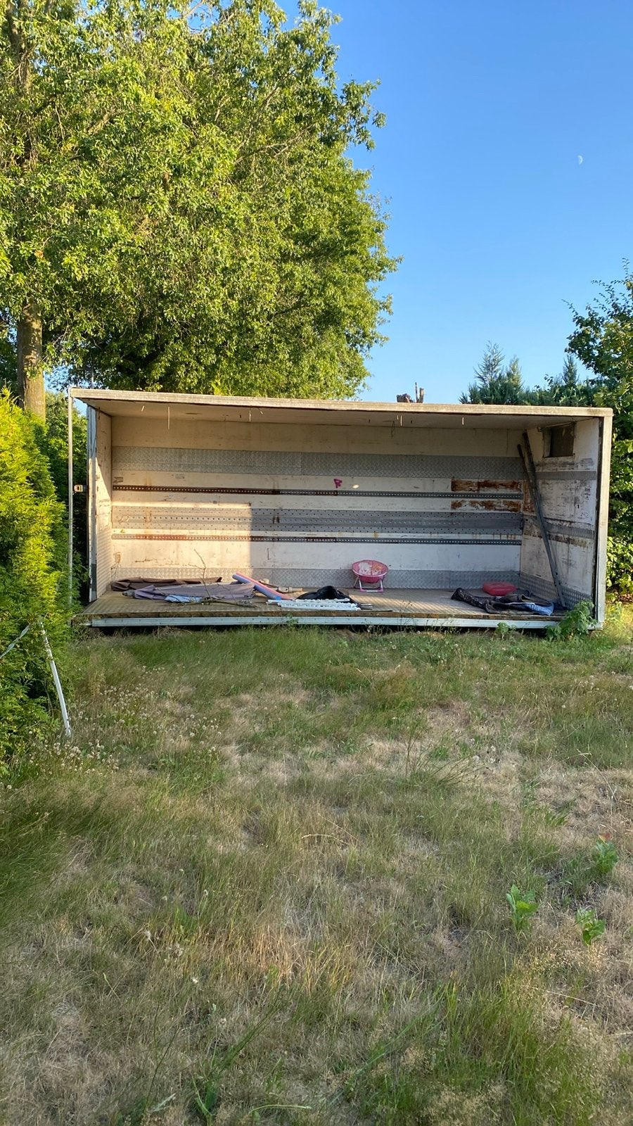 Robuuste metalen berging/afdak voor tuin of opslag, Ophalen, Gebruikt, Metaal, Overige typen