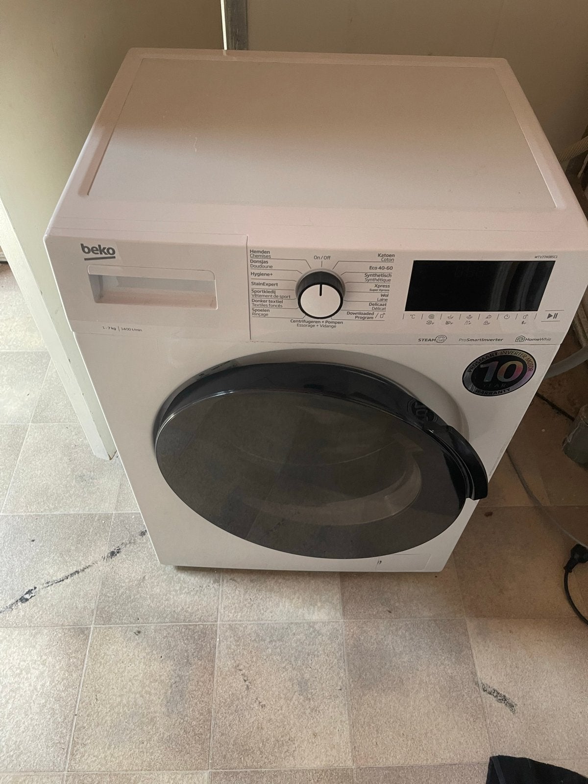 Beko WTV7740BSC1 Wasmachine - 7kg, 1400 toeren, Ophalen of Verzenden, Zo goed als nieuw