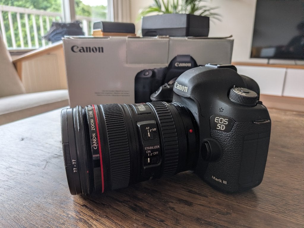 Canon EOS 5D Mark III + 24-70mm f/2.8L II + 50mm f/1.8 STM, Audio, Tv en Foto, Fotocamera's Digitaal, Ophalen, Gebruikt, Spiegelreflex