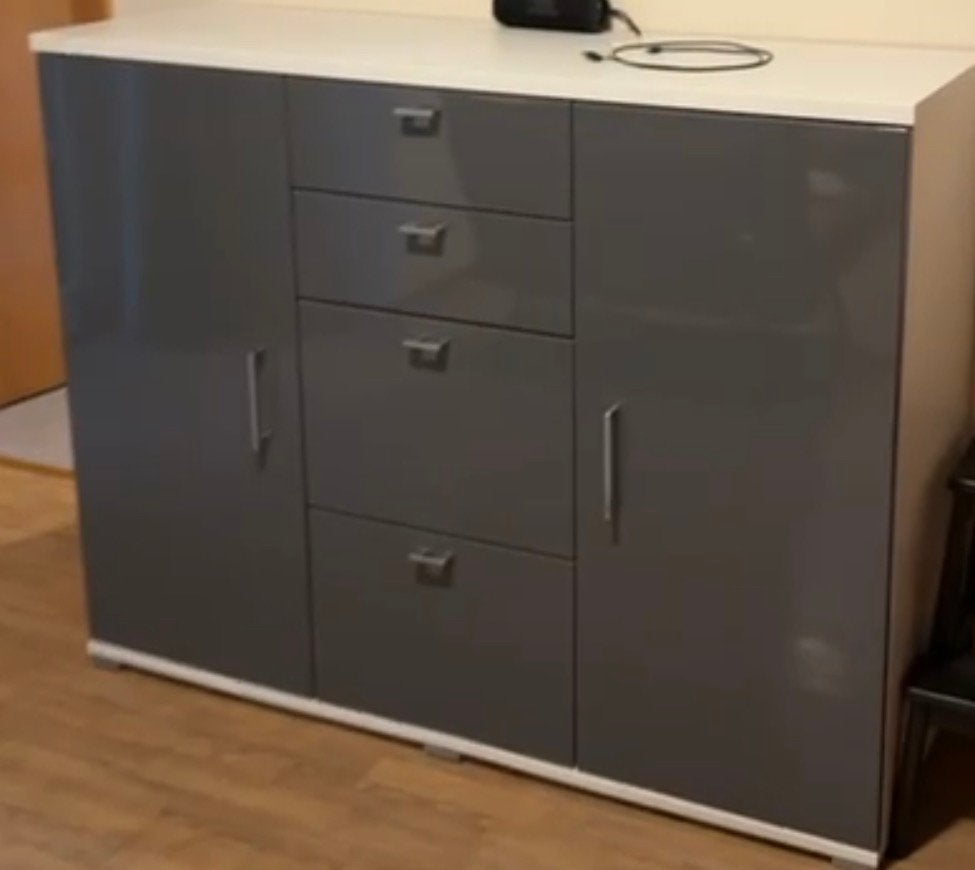 Hoogglans dressoir kast, Huis en Inrichting, Kasten | Dressoirs, Ophalen, Gebruikt, 25 tot 50 cm, 100 tot 150 cm