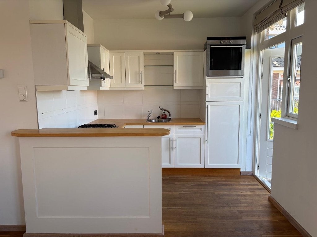 Complete Keuken (gebruikt/zelf demonteren), Huis en Inrichting, Keuken | Complete keukens, Ophalen, Gebruikt, Wit, Hoekkeuken