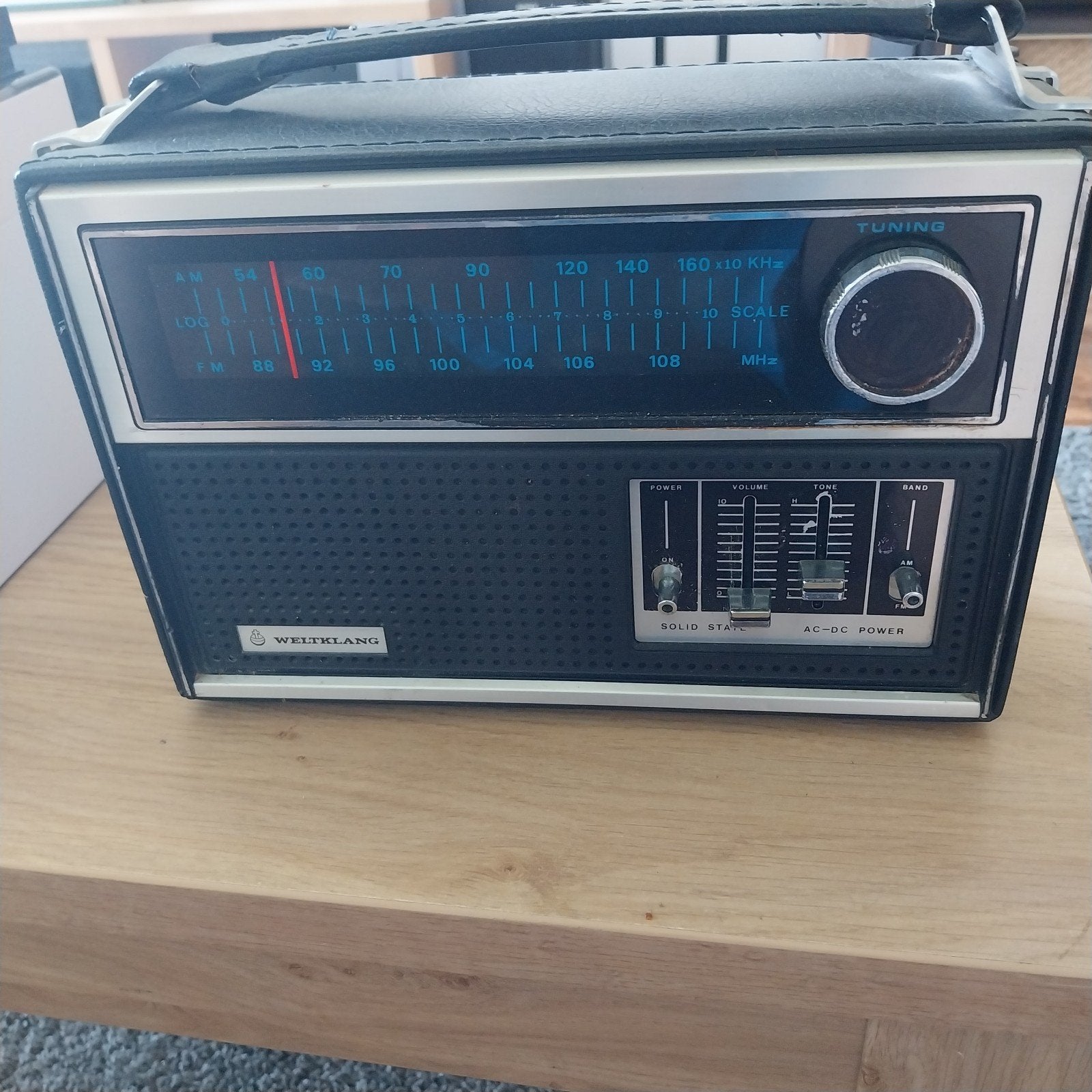 Vintage Weltklang Transistorradio 242-18 - Wereldontvanger, Ophalen of Verzenden