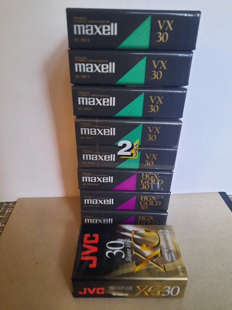 Nieuwe VHS-C videotapes. Nog gesealed, Ophalen of Verzenden, VHS-C of SVHS-C, (Video)band