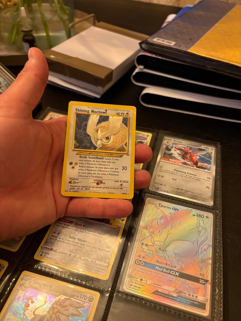 Shining noctowl, Ophalen of Verzenden, Zo goed als nieuw, Meerdere kaarten, Foil