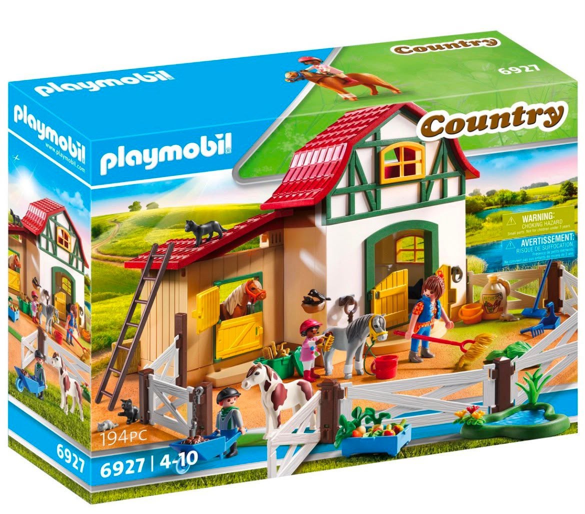 Grote Playmobil paardenboerderij van drie sets, Ophalen of Verzenden, Gebruikt, Jongen of Meisje