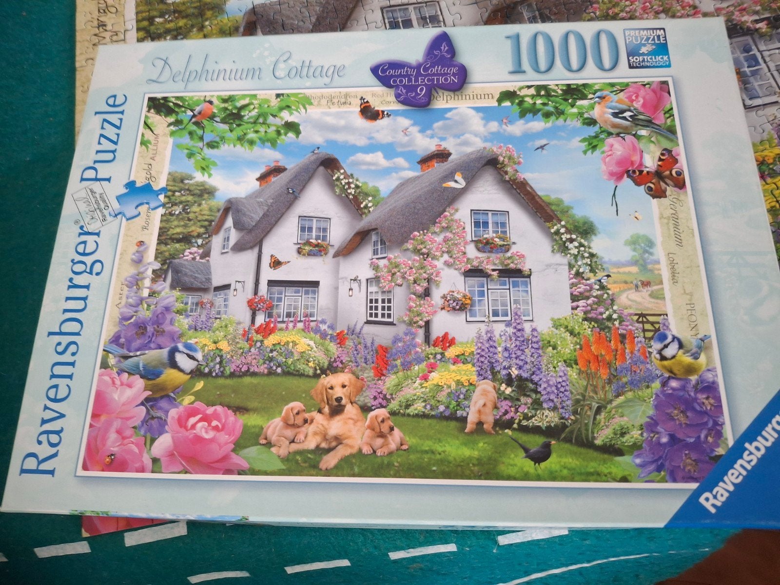 Ravensburger delphinium cottage, Ophalen of Verzenden, 500 t/m 1500 stukjes, Zo goed als nieuw