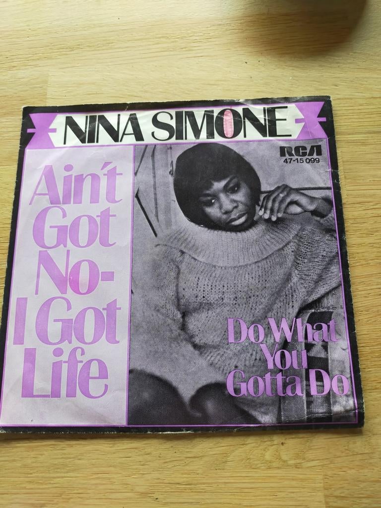 Nina Simone , ain't got no i got no life, Cd's en Dvd's, Vinyl Singles, Zo goed als nieuw, Pop, Ophalen of Verzenden