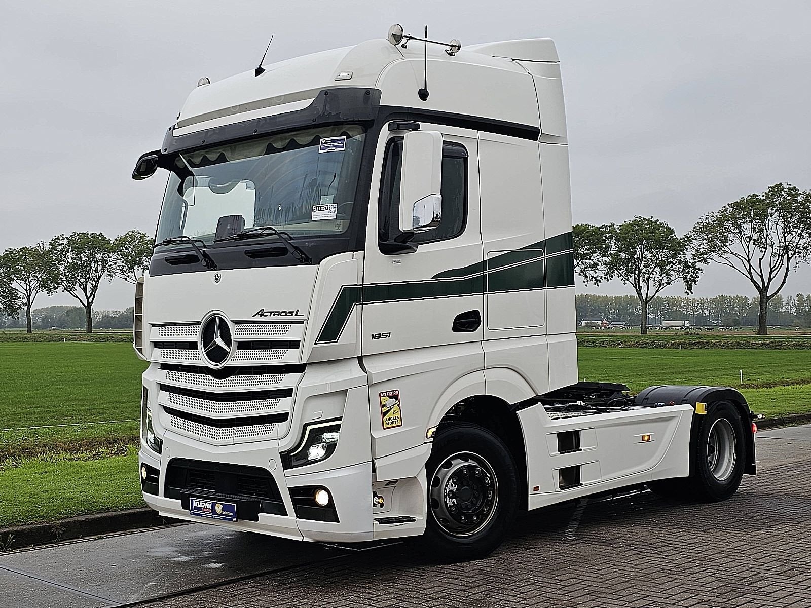 MERCEDES-BENZ ACTROS 1851 LS BIG SPACE,2Xtank,Standklima,oil, Auto's, Automaat, Euro 6, 510 pk, Wit
