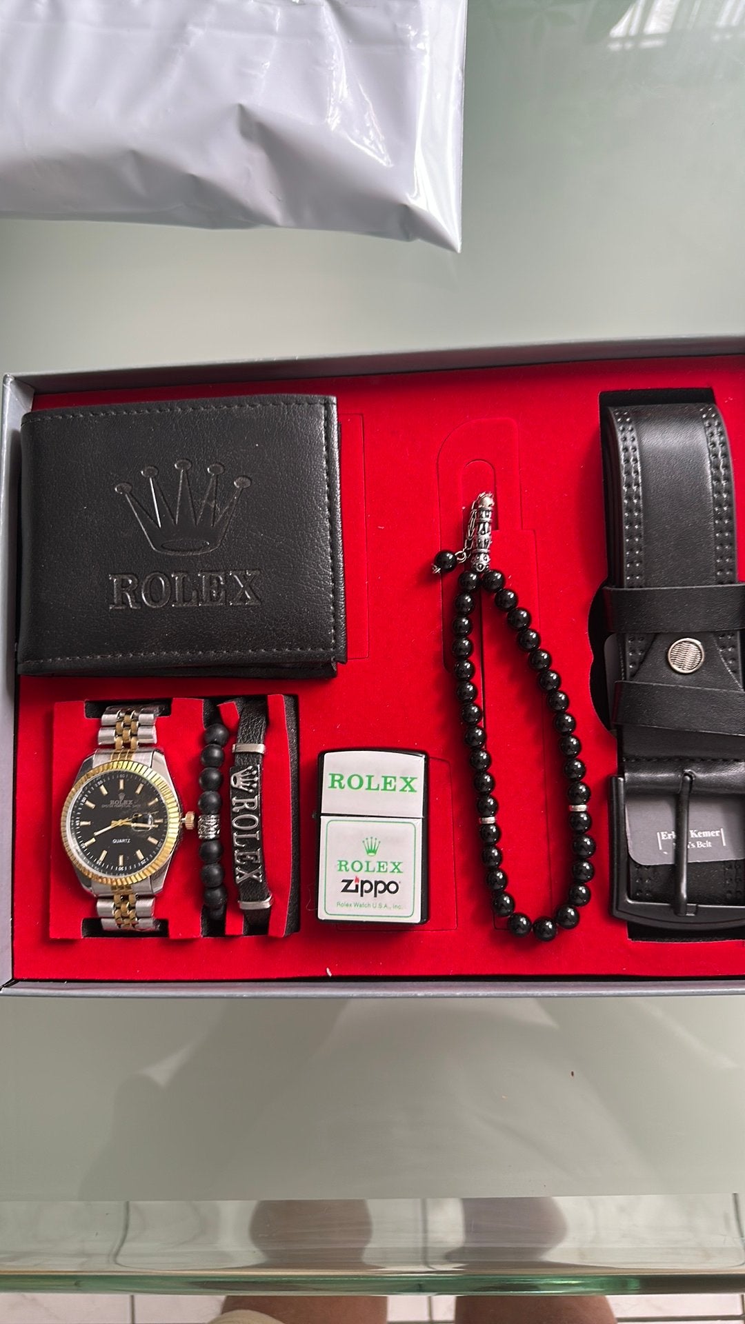 Heren horloge mooi set, Ophalen, Zo goed als nieuw, Staal, Overige merken