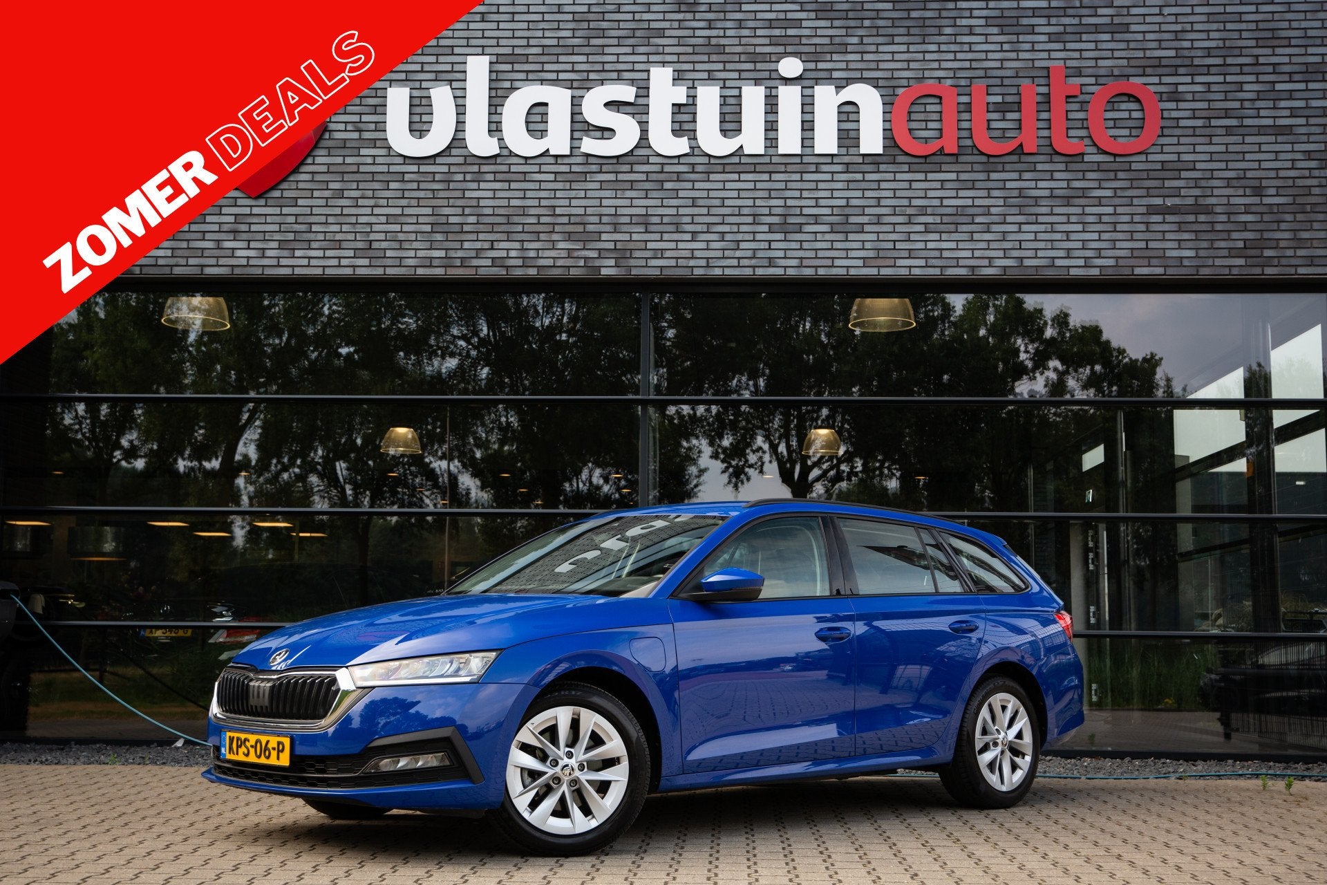 Skoda Octavia Combi 1.4 TSI iV PHEV Style Business , Trekhaa, Stof, Gebruikt, 4 cilinders, Blauw