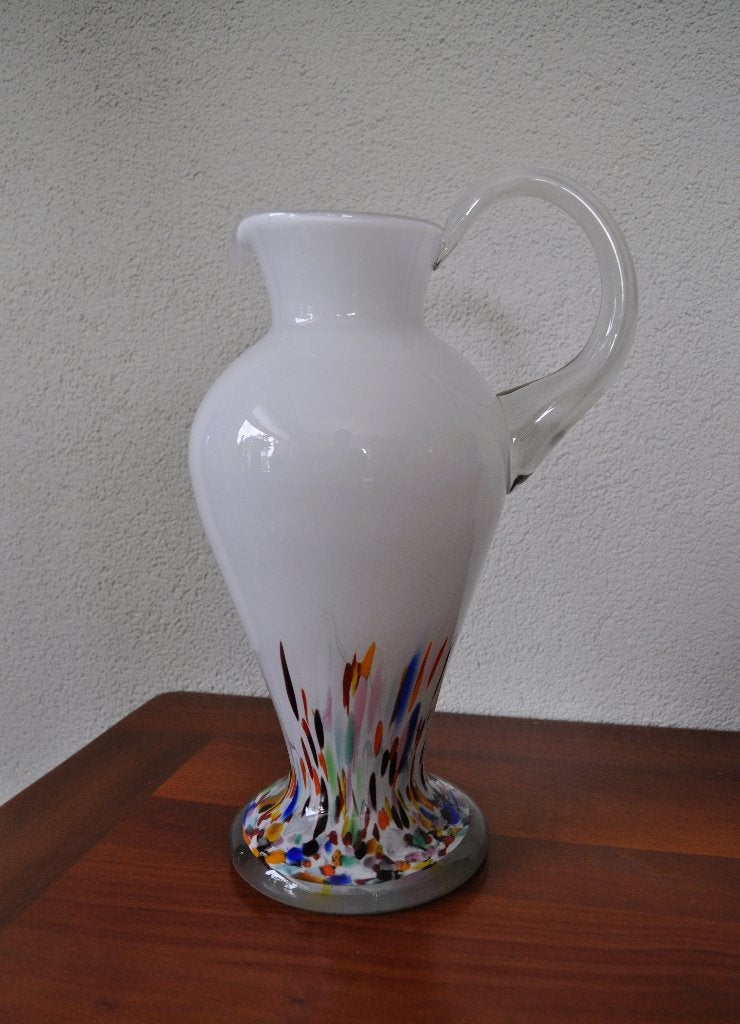 Vintage Vaas Jozefina Krosno Gekleurd Glas 30 cm OPHALEN, Antiek en Kunst, Ophalen