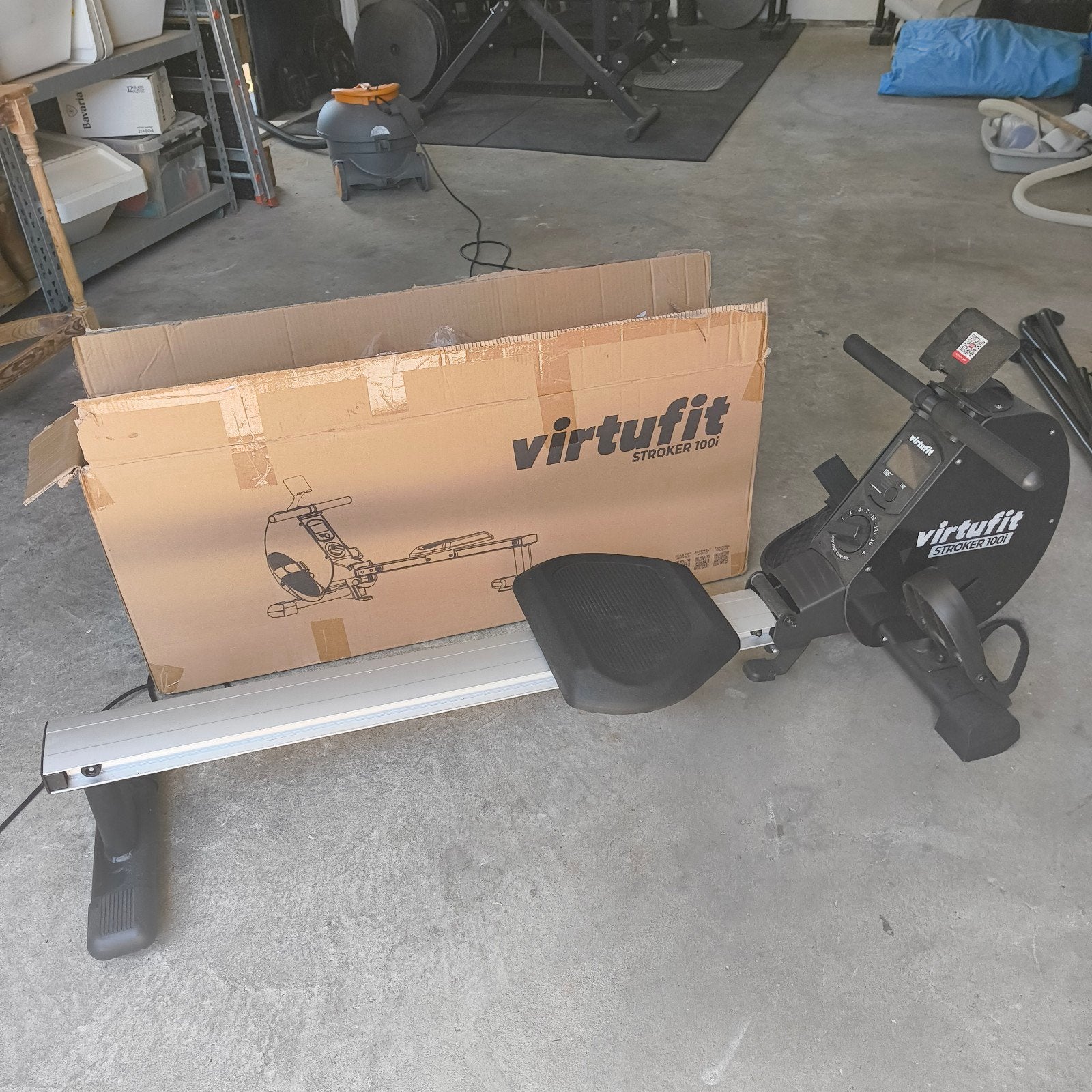 VirtuFit Stroker 100i Roeitrainer Zgan, Ophalen of Verzenden, Zo goed als nieuw, Metaal, Roeitrainer