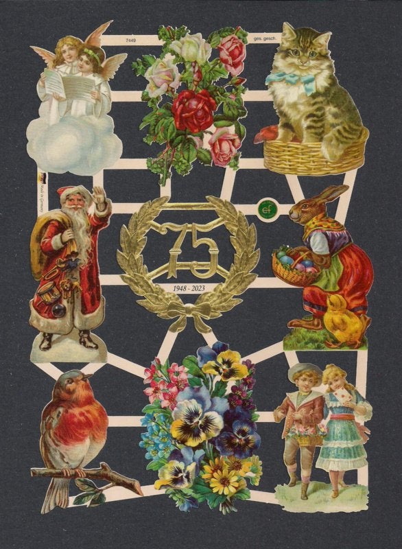 Jubileum met Roodborstje poezieplaatjes 7449, Ophalen of Verzenden