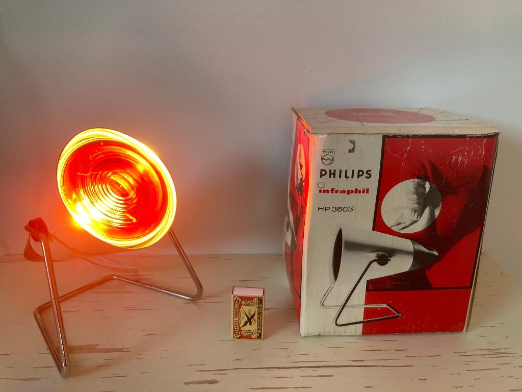 Infraroodlamp warmtelamp Philips infraphil 3603 met doos, Ophalen of Verzenden, Zo goed als nieuw, Overige typen