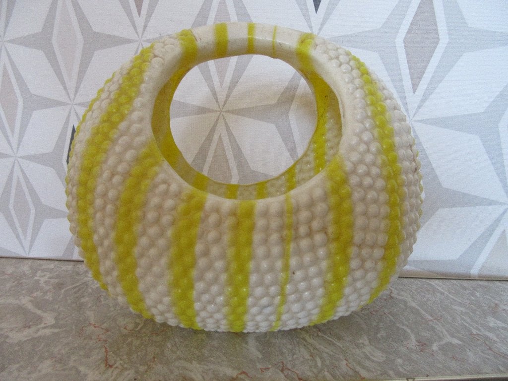 Vintage plastic mand handtas, Verzamelen, Ophalen of Verzenden, Overige typen