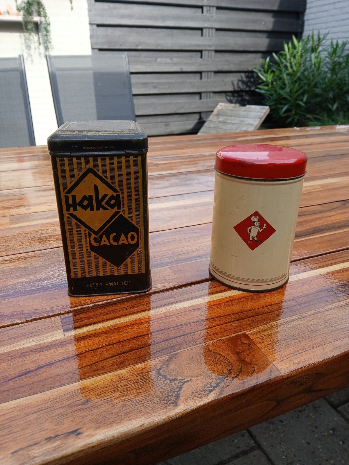 Vintage blikken: HAKA Cacao en Bolletje Beschuit, Ophalen of Verzenden