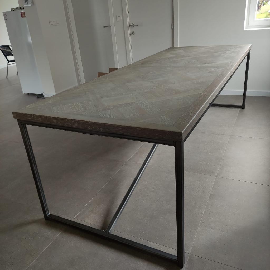Nieuwe eiken eettafel Annecy 260 x 100 cm, Ophalen, 100 tot 150 cm, Vijf personen of meer, Eikenhout