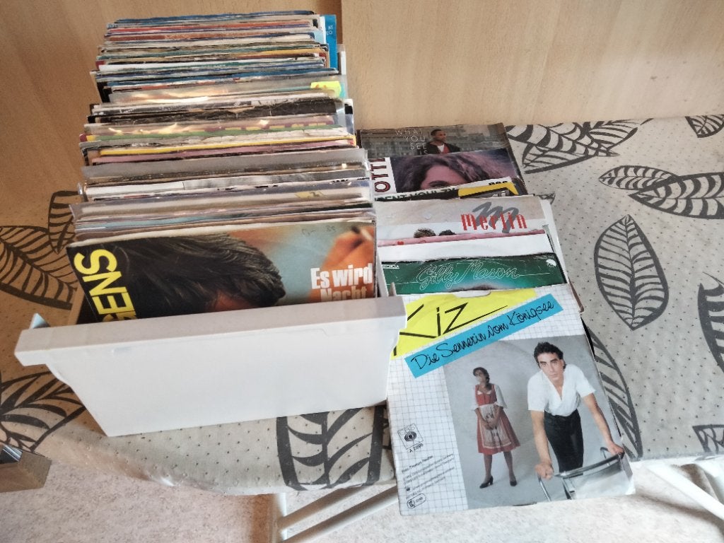 Partij singels vinyl, Ophalen, Gebruikt, Overige genres, 7 inch