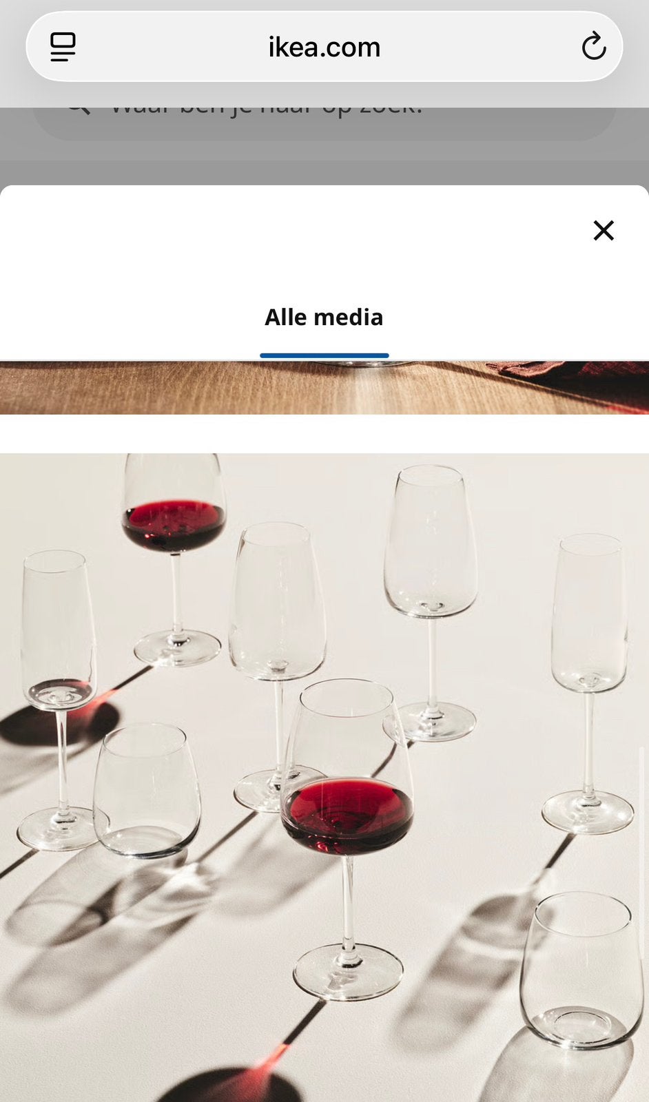 IKEA DYRGRIP Rode Wijnglazen - Perfect voor Rode Wijn, Huis en Inrichting, Ophalen, IKEA, Glas, Overige typen