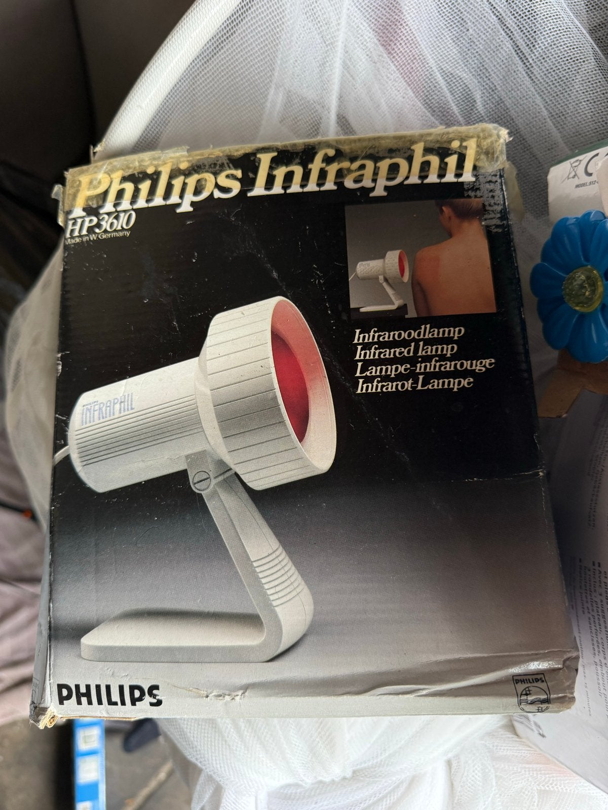 Philips Infraphil HP3610 Infraroodlamp - Vintage, Ophalen, Gebruikt, Overige typen