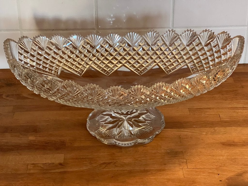 GROTE OVALE FRUITSCHAAL - TAZZA, Verzenden