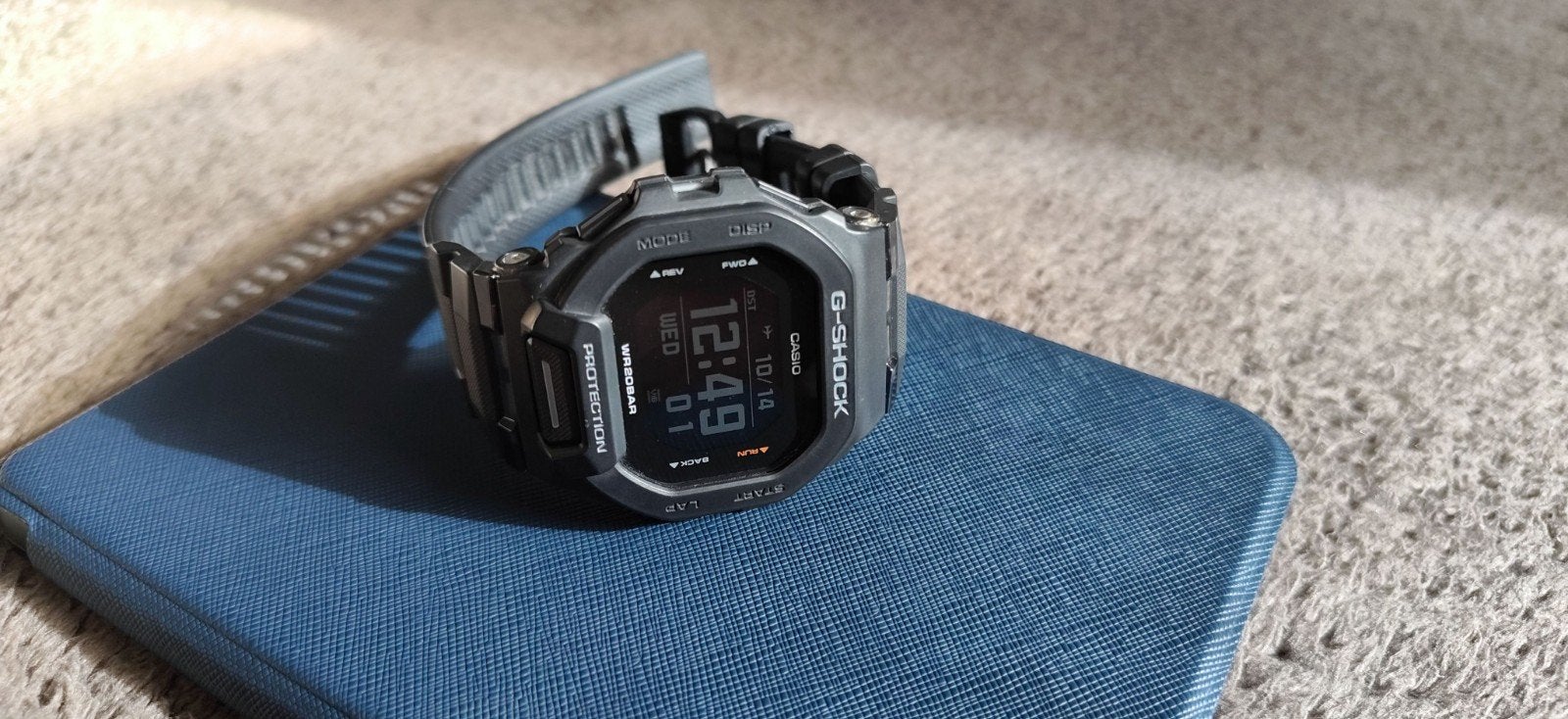 Casio G-Shock GBD-200-1ER Bluetooth Sporthorloge, Casio, Gebruikt, Zwart, Waterdicht