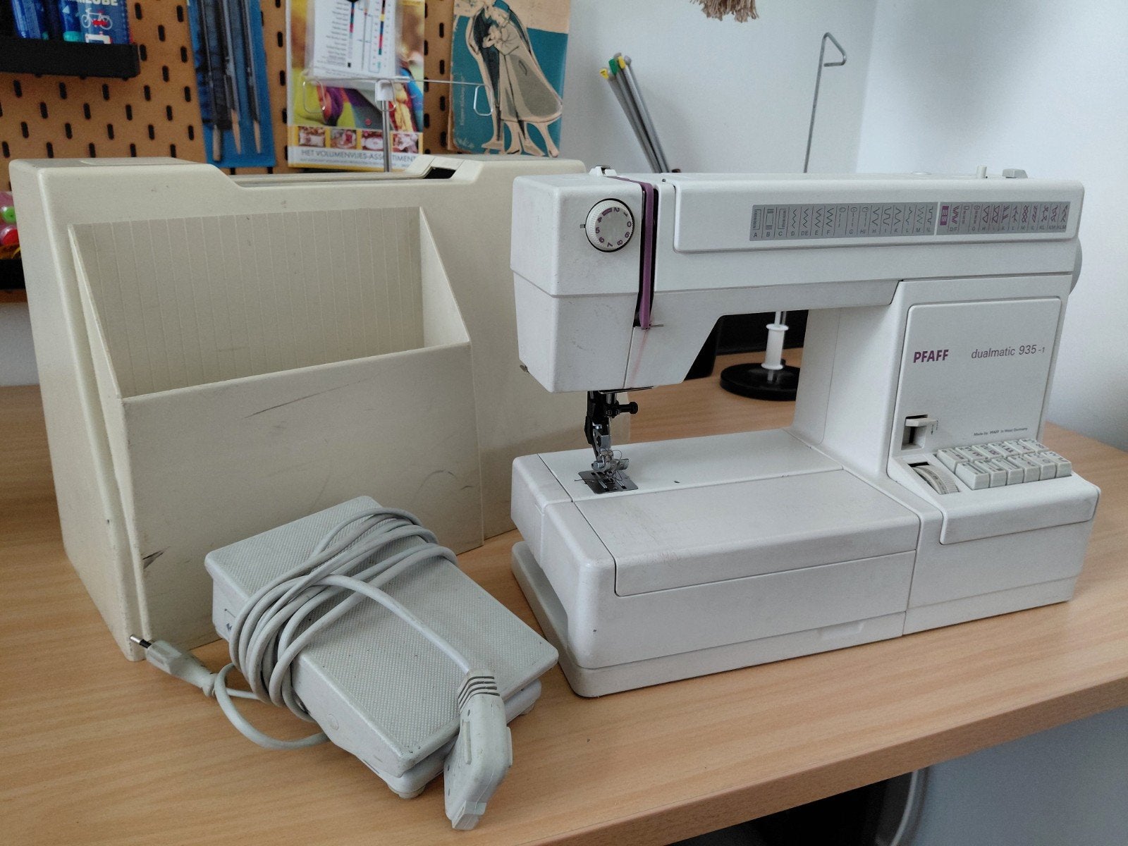 Pfaff Dualmatic 935-1 Naaimachine met boventransport, Ophalen of Verzenden