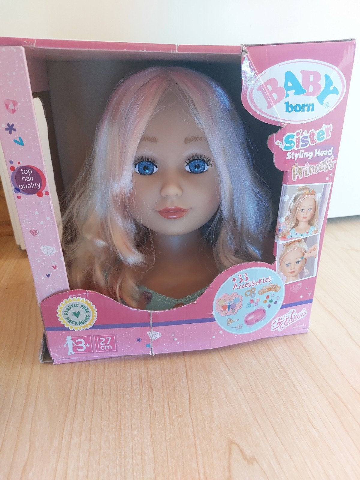 BABY born Sister Styling Head Princess met accessoires, Ophalen, Zo goed als nieuw, Babypop
