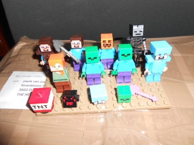 8 STUKS LEGO MINCRAFT MINIFIGUREN., Minecraft, Lego, Ophalen of Verzenden, Zo goed als nieuw