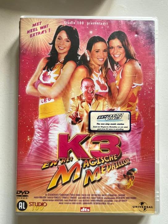 K3 en het magische medalion DVD studio 100, Alle leeftijden, Ophalen of Verzenden, Zo goed als nieuw