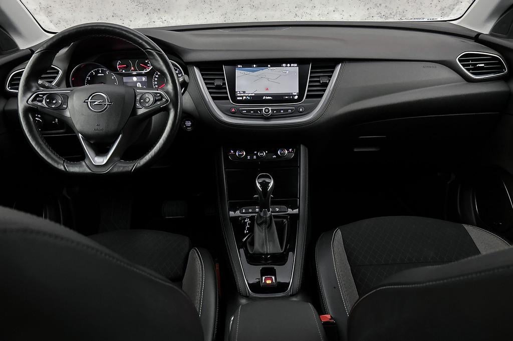 Opel Grandland X 1.2 Turbo Business Elegance | Afneembare tr, Gebruikt, 1199 cc, Leder en Stof, Zwart