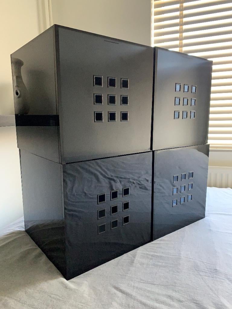 Ikea Lekman opbergboxen antraciet grijs, Ophalen, Doos, Minder dan 35 cm, Minder dan 50 cm