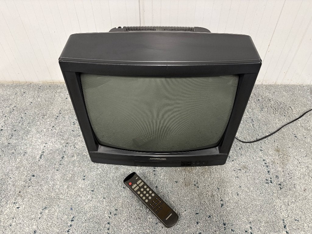 Samsung 21 inch CRT tv + remote jaren 90, Ophalen of Verzenden, Gebruikt, 40 tot 60 cm, Samsung