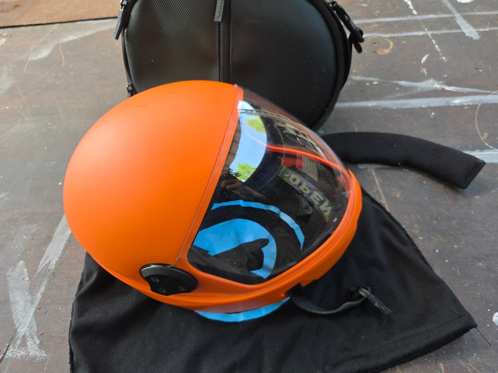 Cookie G3 Skydiving Helm XXL Oranje + Originele Tas, Ophalen of Verzenden