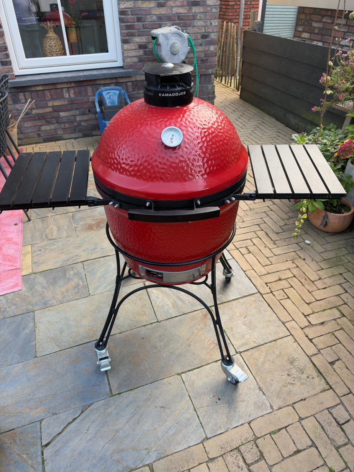 Kamado Joe Classic  met accessoires en hoes, Tuin en Terras, Ophalen, Zo goed als nieuw, Met accessoires
