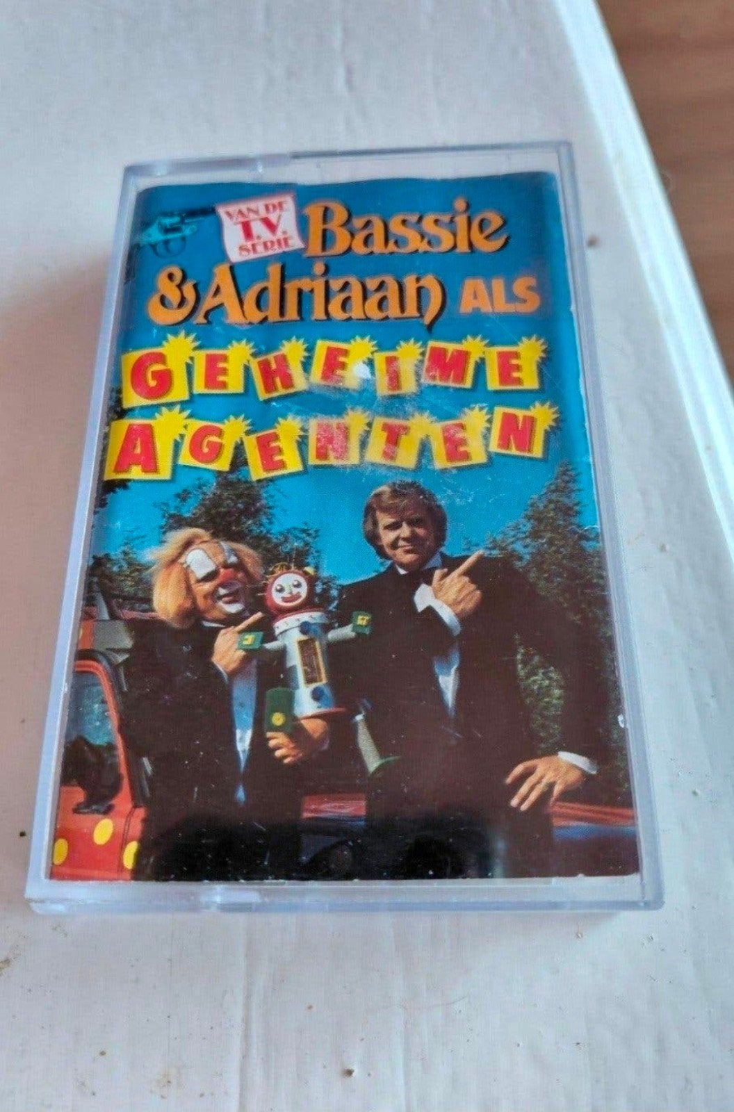 Bassie en Adriaan als Geheime Agenten cassettebandje 1991., Cd's en Dvd's, Gebruikt, Kinderen en Jeugd, 1 bandje, Ophalen of Verzenden