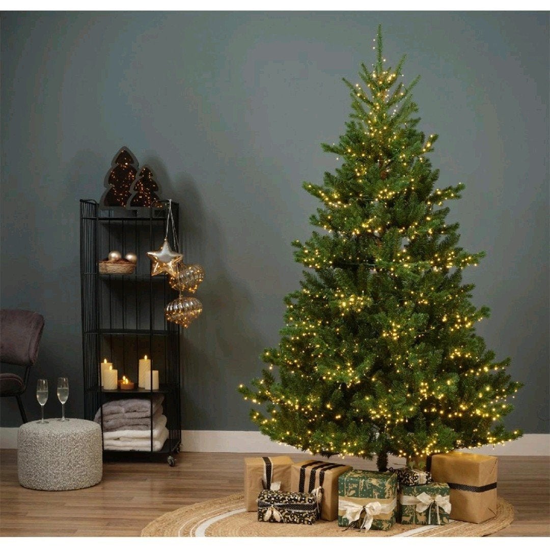 Everlands Alba Fir kunstkerstboom 210 cm – Pre-Lit Compact, Diversen, Ophalen, Zo goed als nieuw